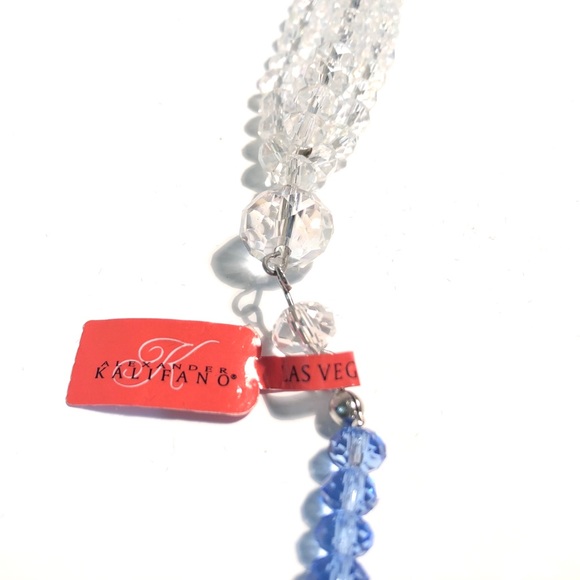 New Kalifano Crystal Glass Necklace - Picture 8 of 8